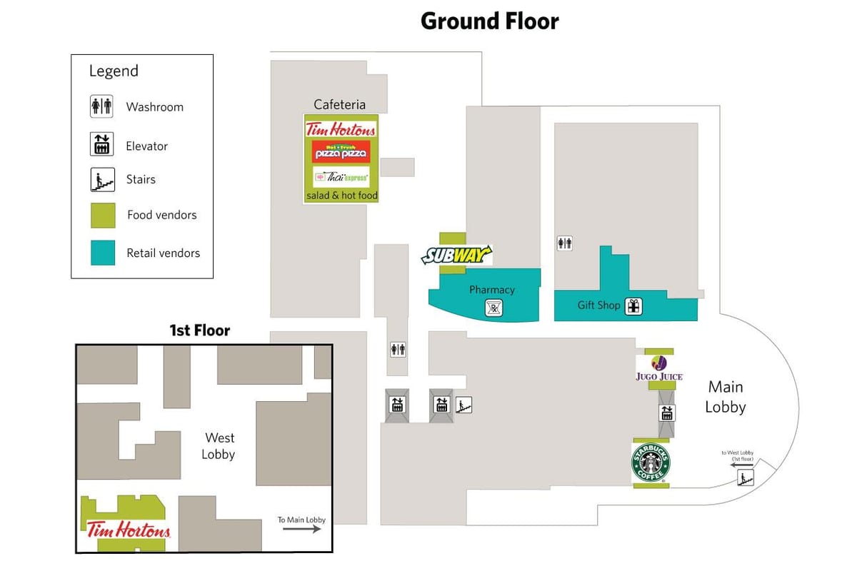 Kart Норт-York-hospital ərzaq xidməti Toronto