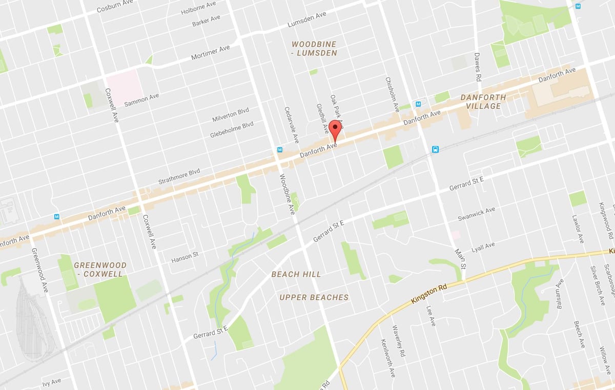Kart Şərqi Данфорт rayonunda Toronto