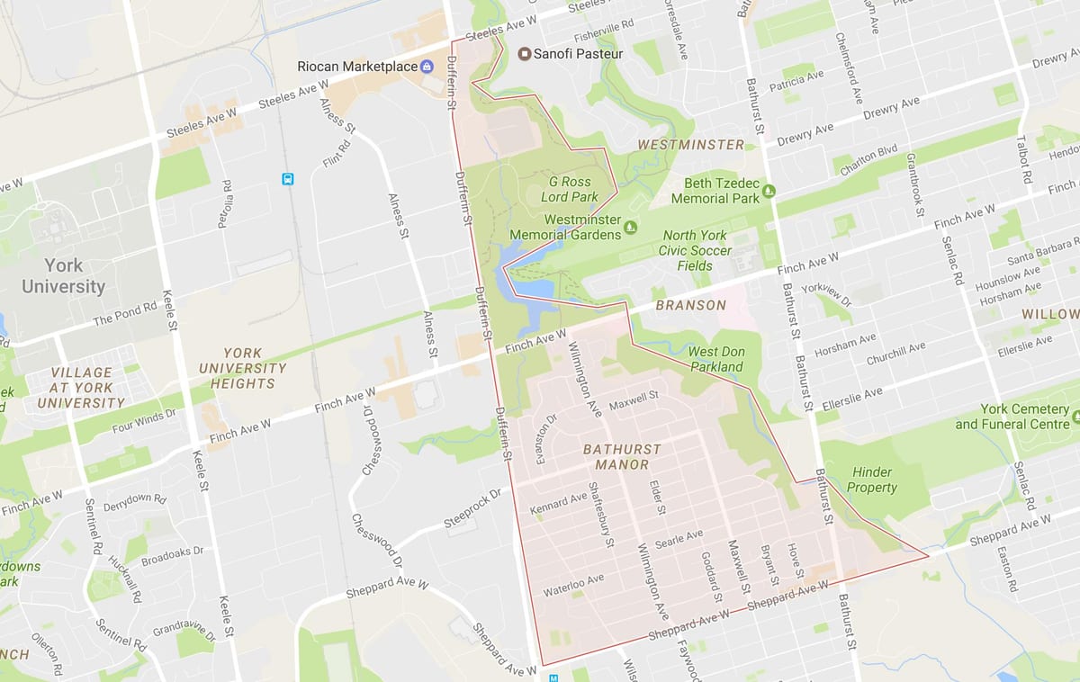 Kart Батерст rayonunda Манор Toronto