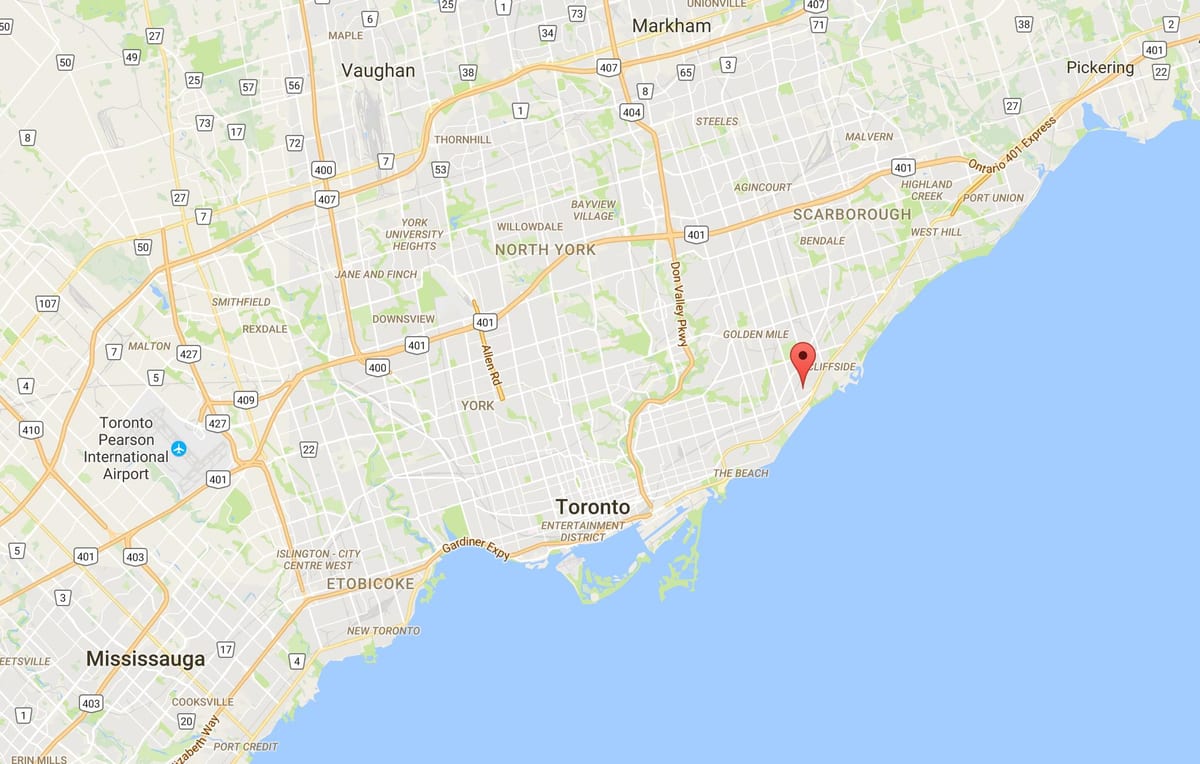 Kart Ağcaqayın uçurum yüksəkliklərdə rayonu, Toronto