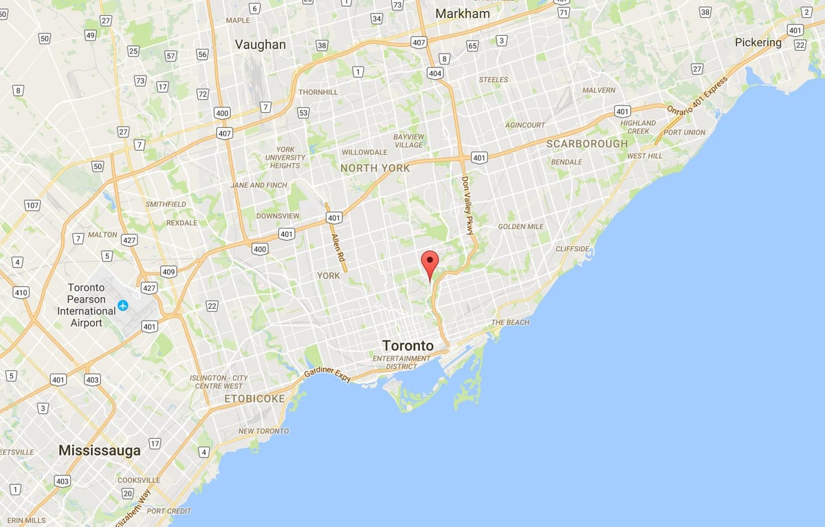 Kart Губернаторский körpü rayonu, Toronto