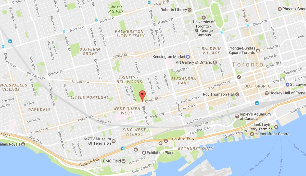 Kart Квин Street-Vest rayonunda Toronto