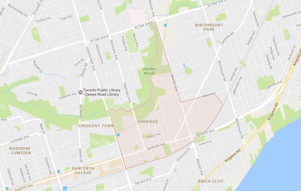 Kart Окридж rayonunda Toronto