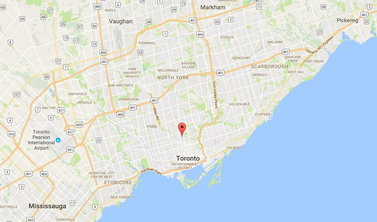 Kart Саммерхилл rayonu, Toronto