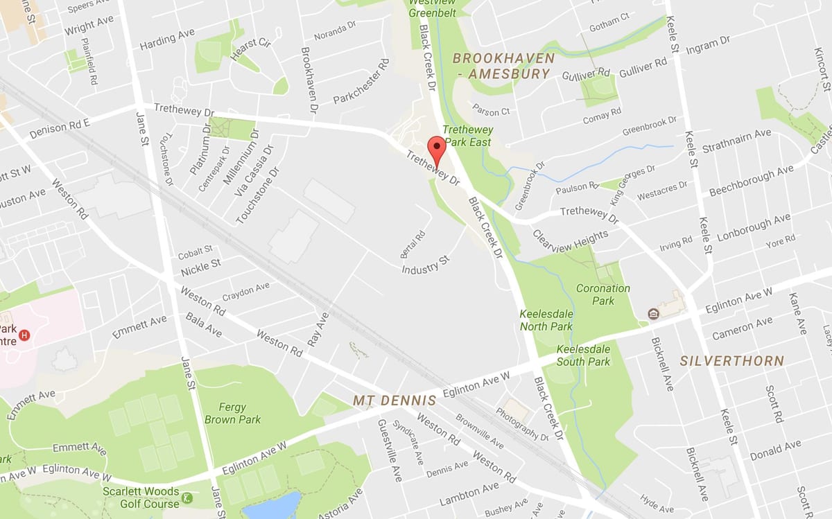 Kart Третхевеи sürücü Toronto