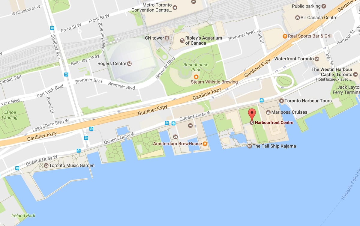 Kart Харборфронт rayonunda Toronto