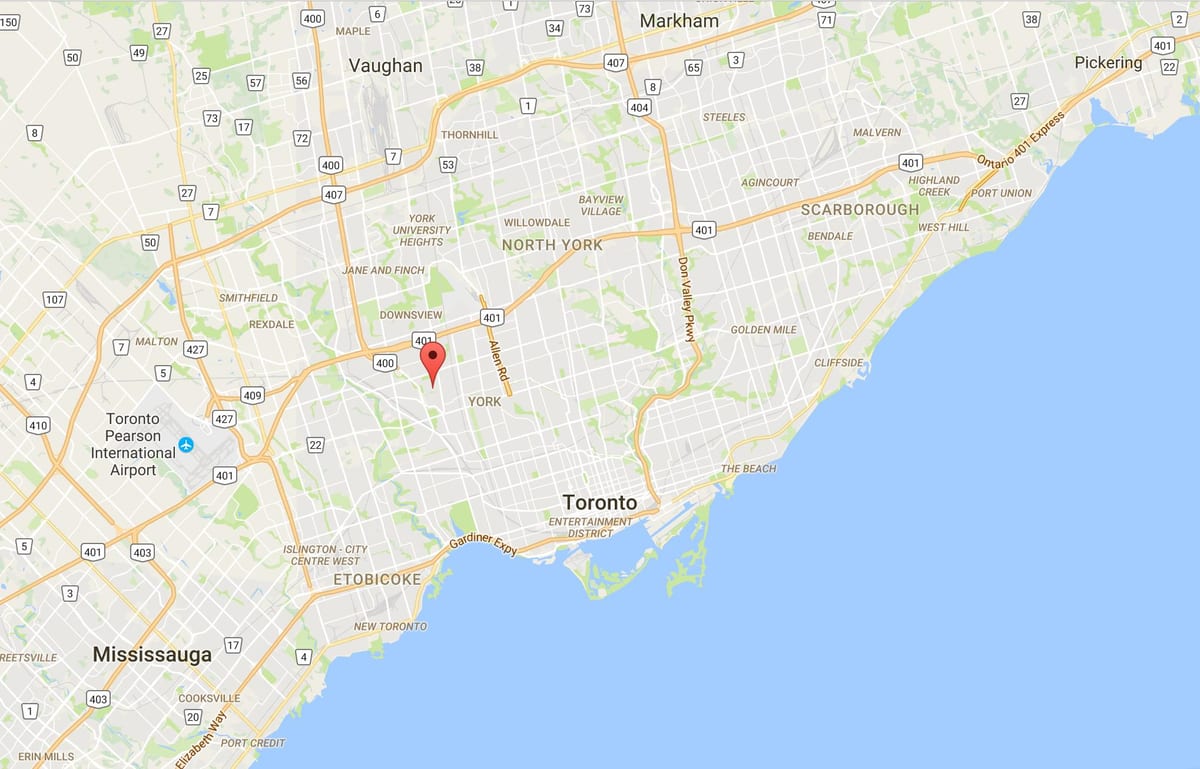 Kart Эймсбери rayonu, Toronto