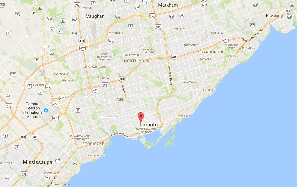 Kart Кенсингтонский bazarı rayonu, Toronto
