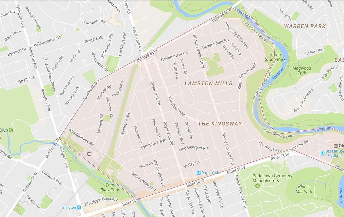 Kart Кингсвэй rayonunda Toronto