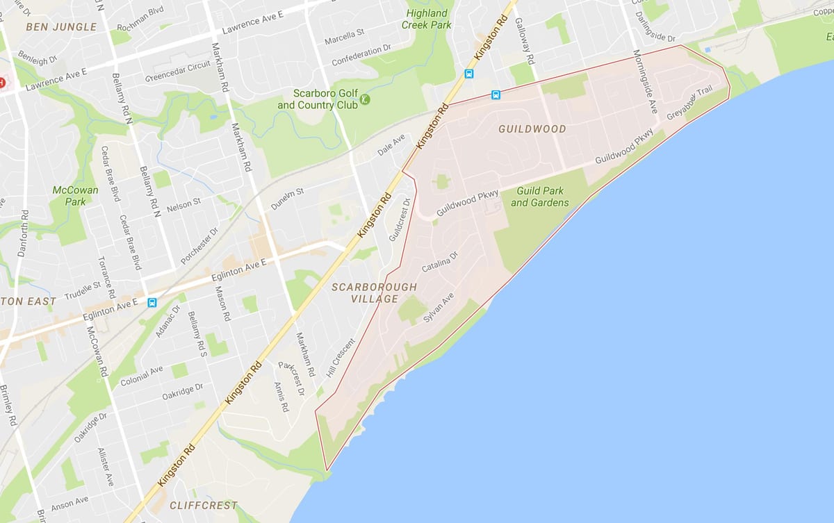 Kart Guildwood rayonunda Toronto