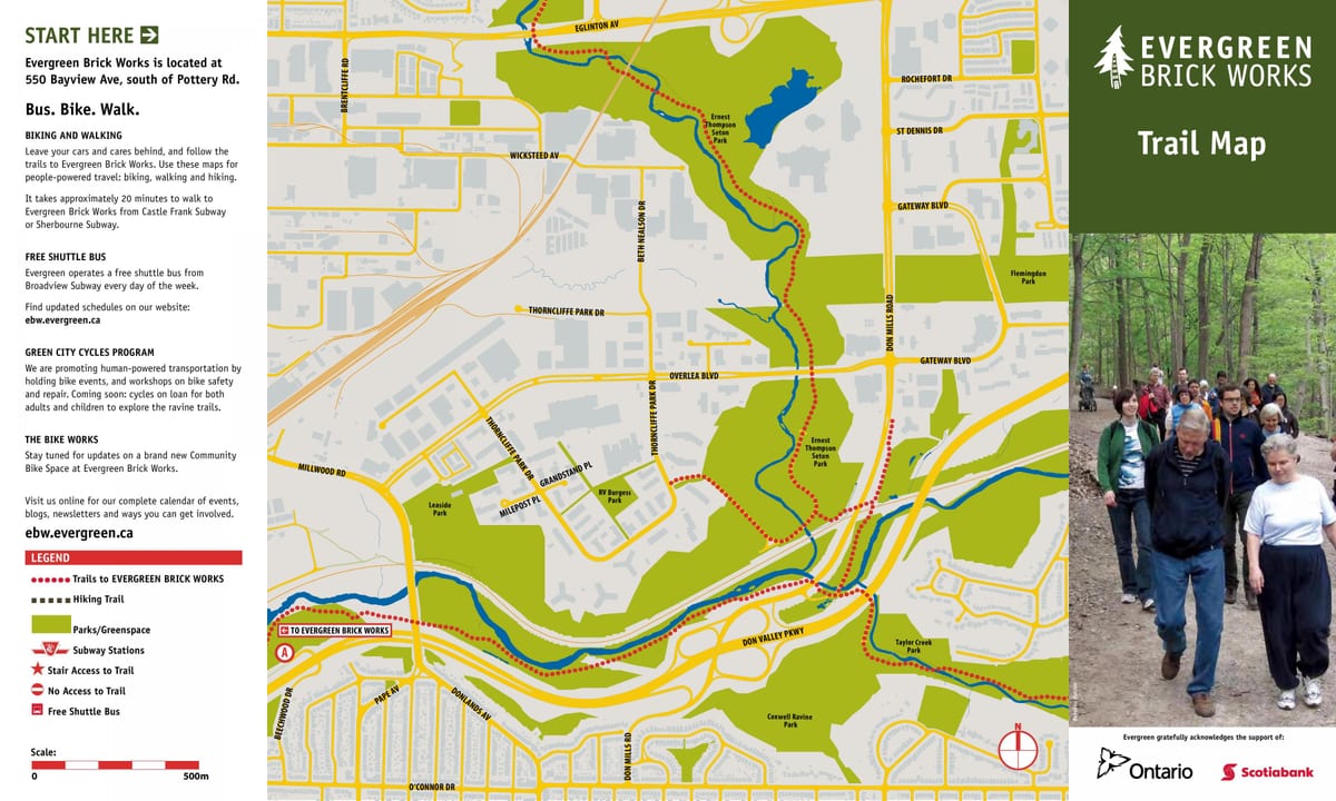 Kart həmişəyaşıl kərpic Toronto iz
