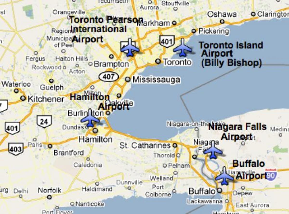 Kart hava limanları ilə yanaşı, Toronto