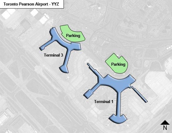 Kart Toronto Pearson hava limanı Kanada