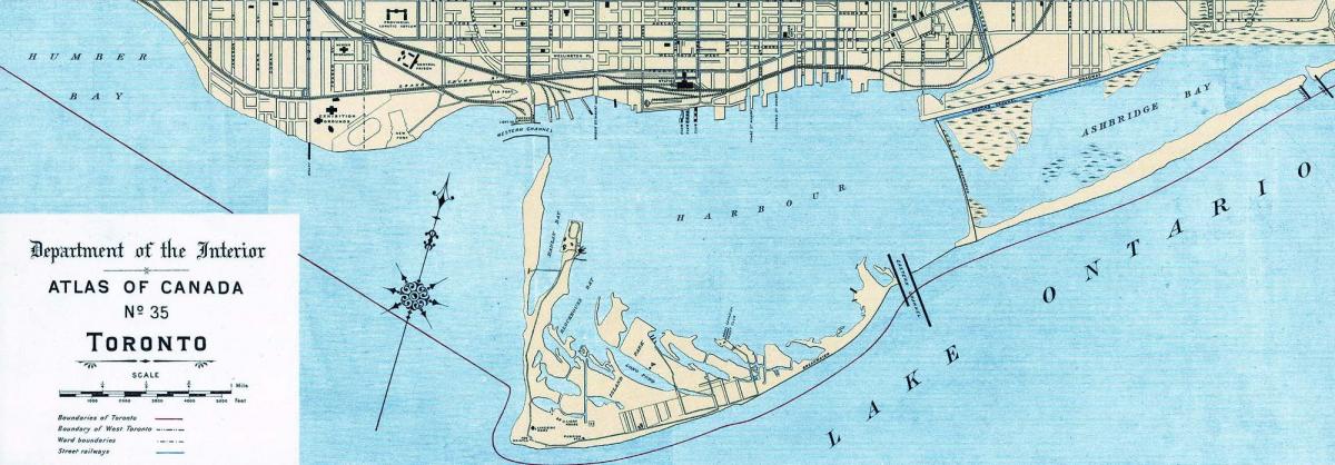 Kart Toronto liman 1906