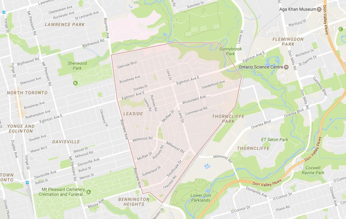 Kart Leaside rayonunda Toronto