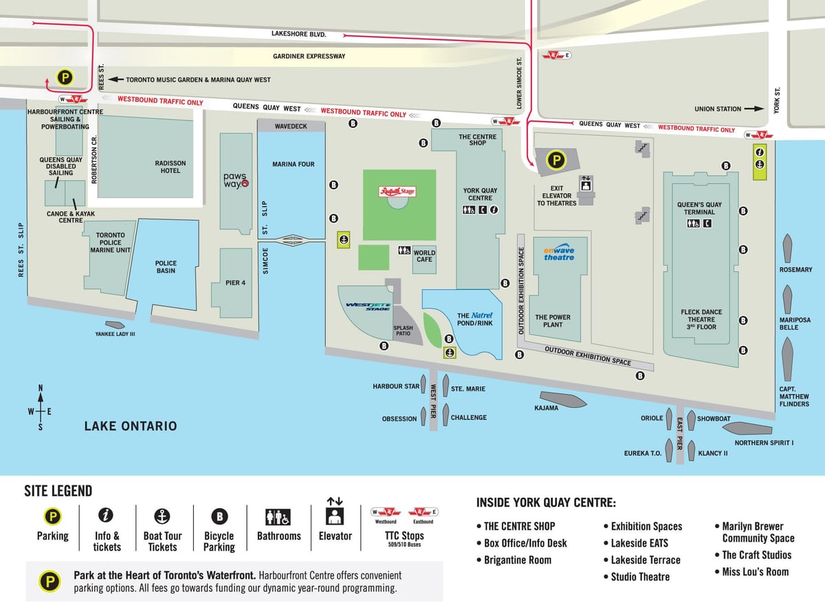 Kart Харборфронт mərkəzi Toronto