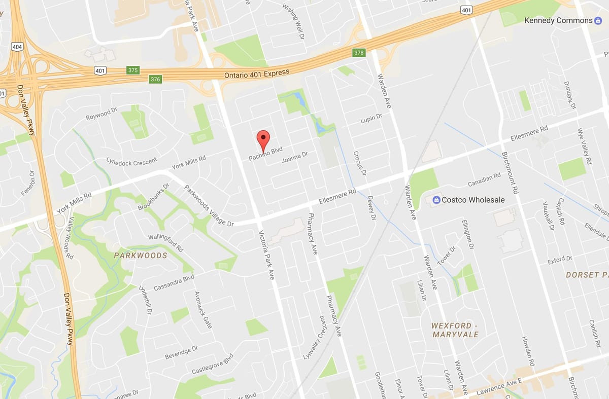Kart Maryvalen eighbourhood Toronto