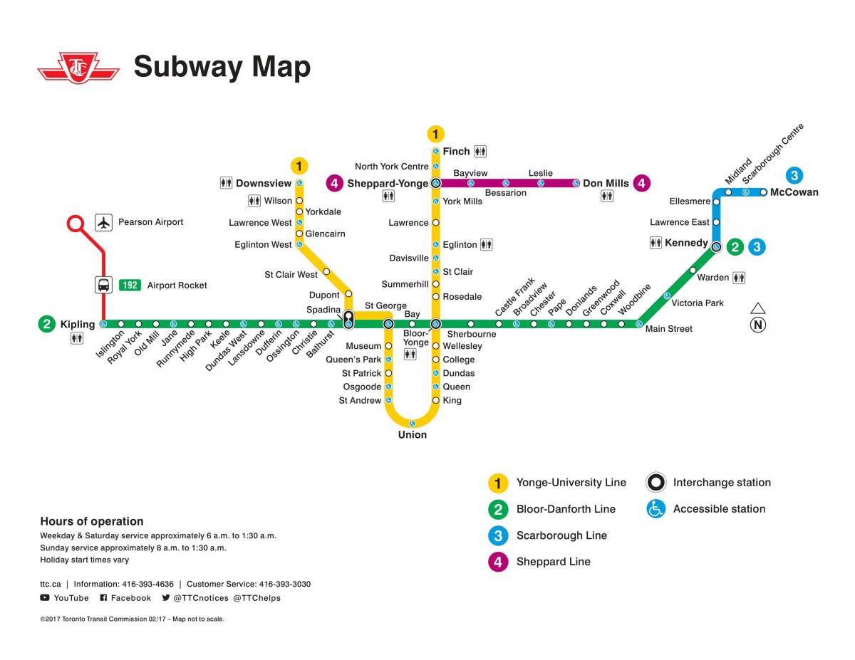 Kart Toronto NOİS metro