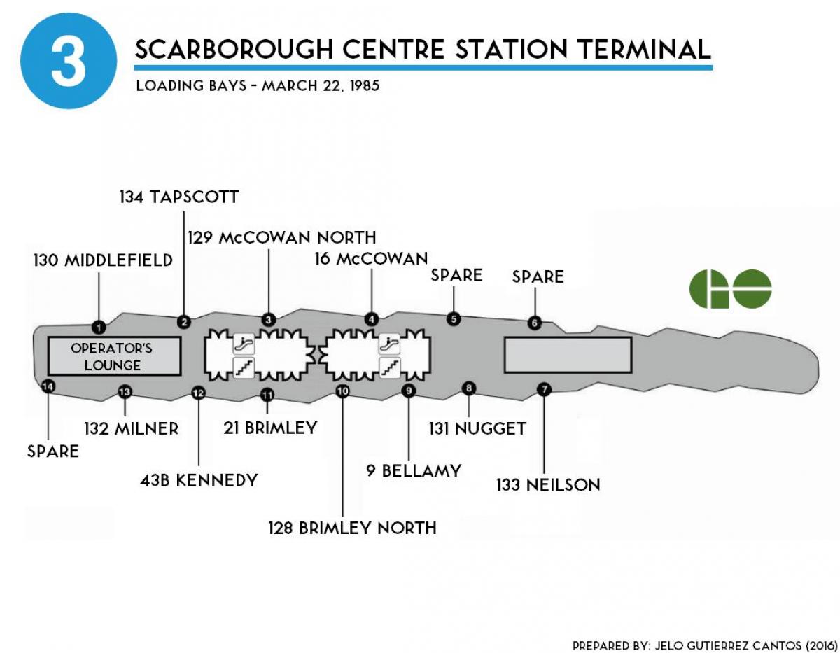 Kart Toronto Скарборо terminal mərkəzi 