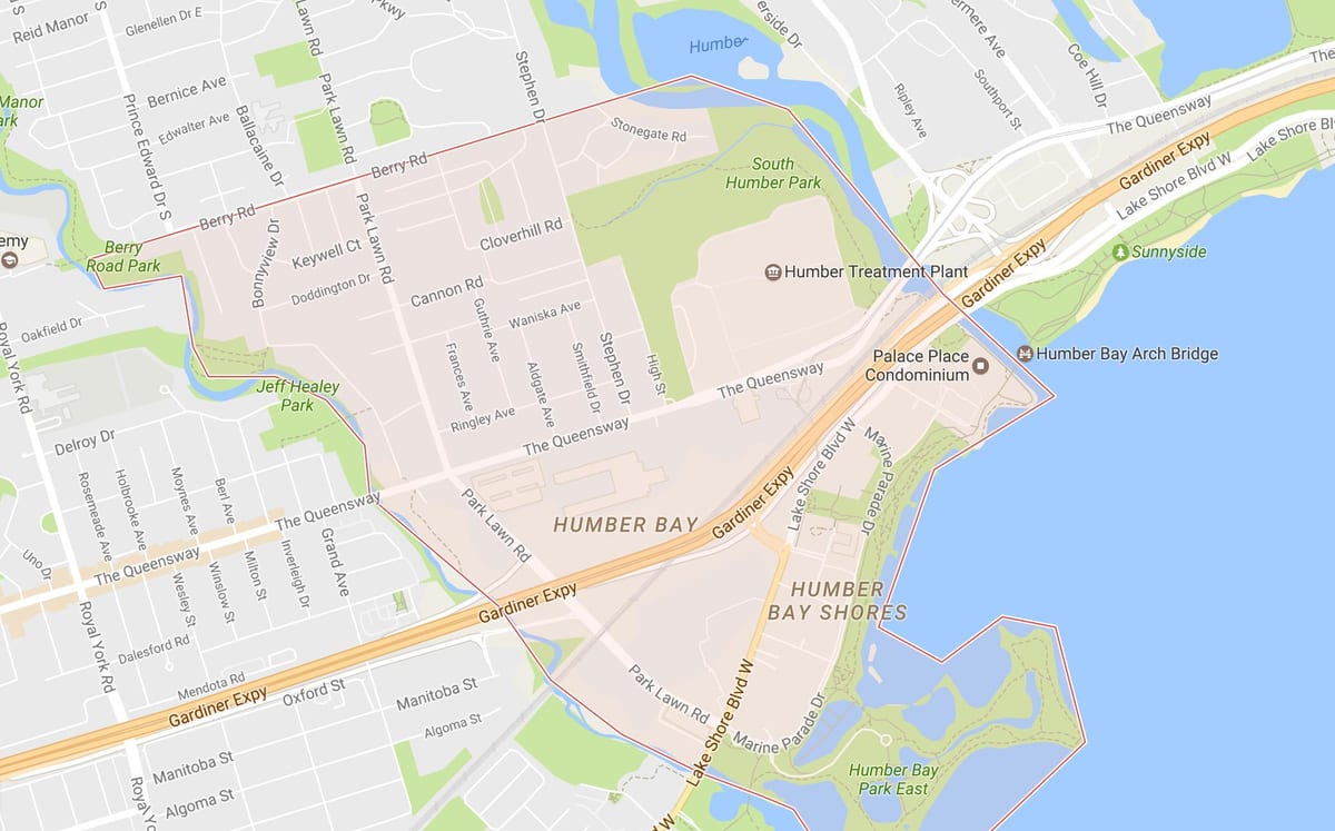 Kart stonegate-Квинсвей rayonunda rayonunda Toronto