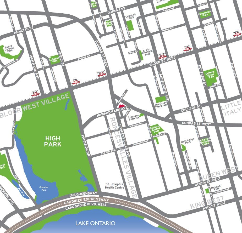 Kart parkının yüksək baxış Toronto 