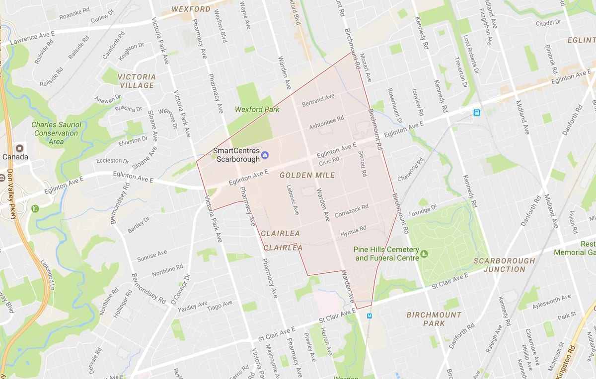 Xəritəsi Qızıl Mil rayonunda Toronto