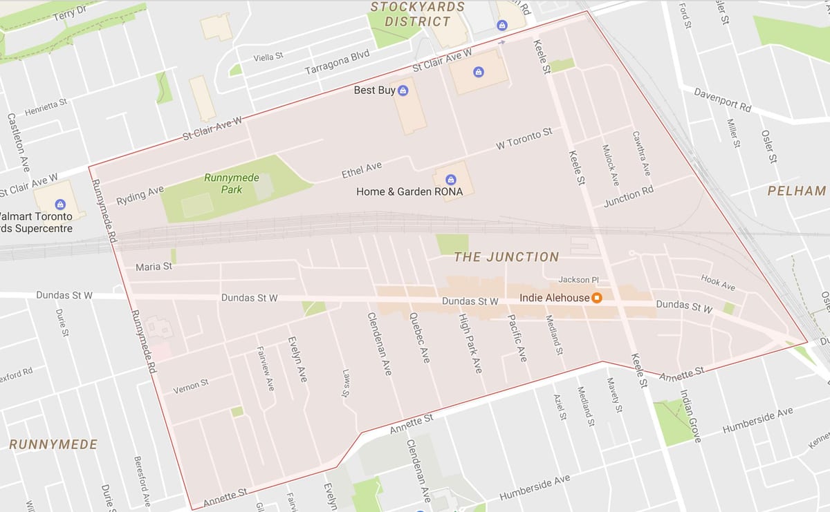 Kart kəsişməsində ətraf Toronto