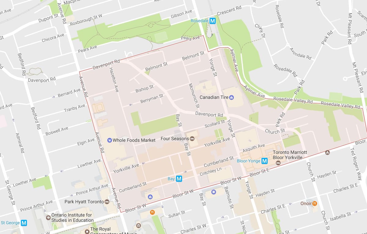 Kart Йорквилл rayonunda Toronto