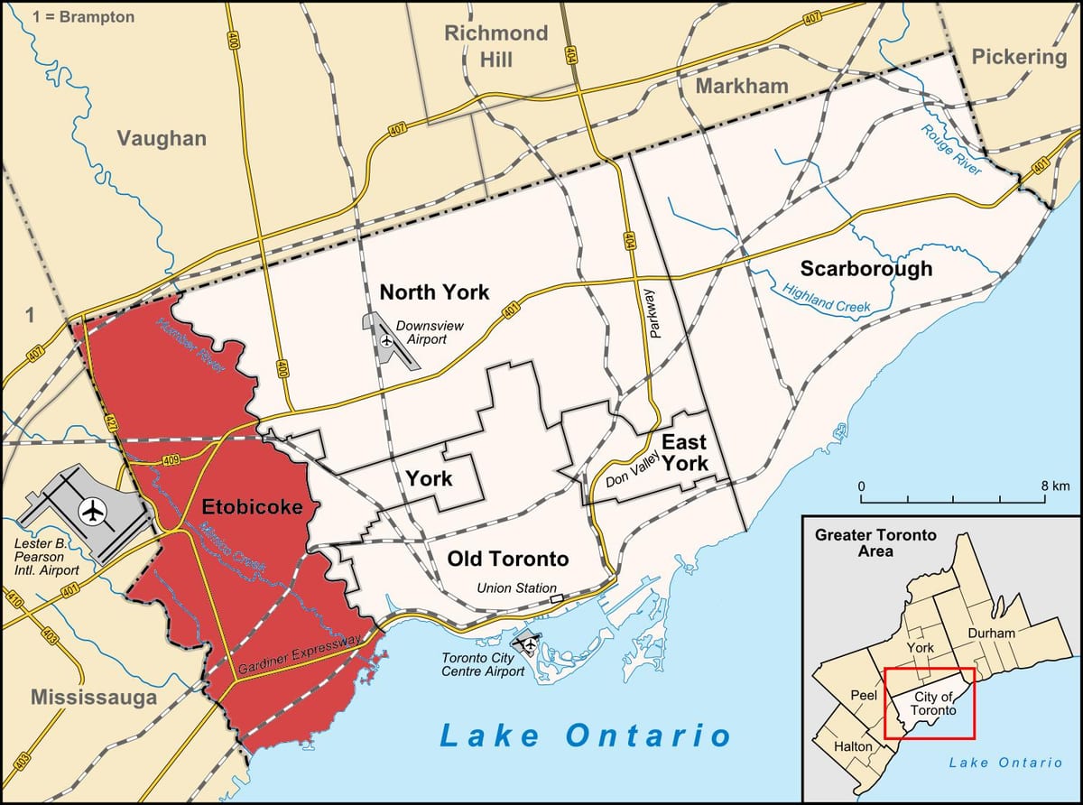 Kart rayonunun Toronto Этобико