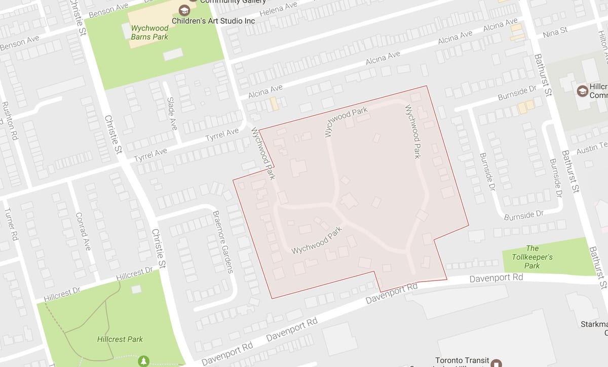 Kart Вичвуд Park Toronto