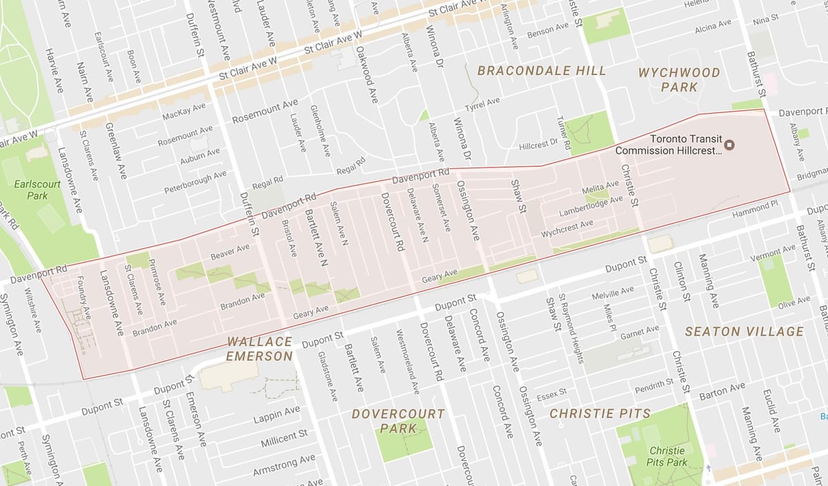 Xəritə ətrafında Дэвенпорт Toronto