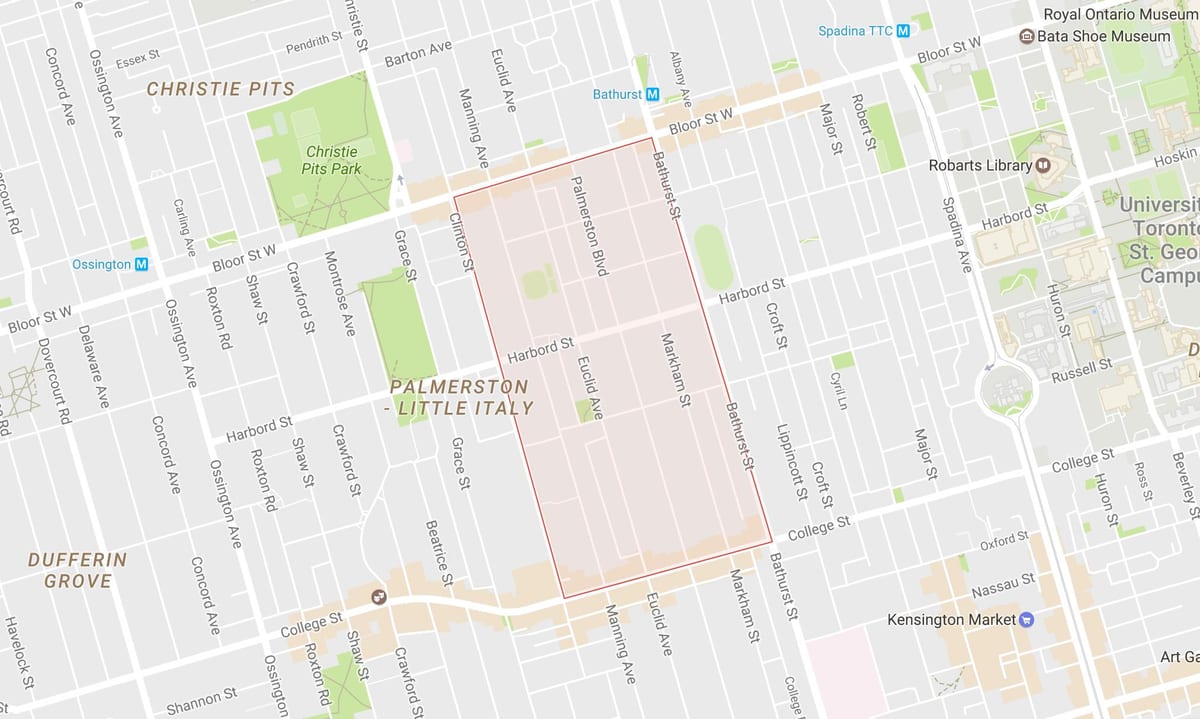 Kart Палмерстон rayonunda Toronto