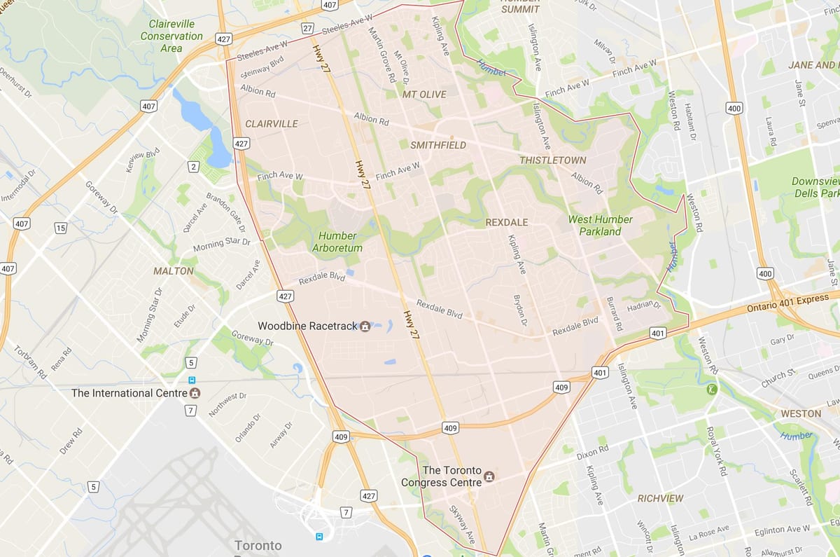 Kart Рексдэйле rayonunda Toronto
