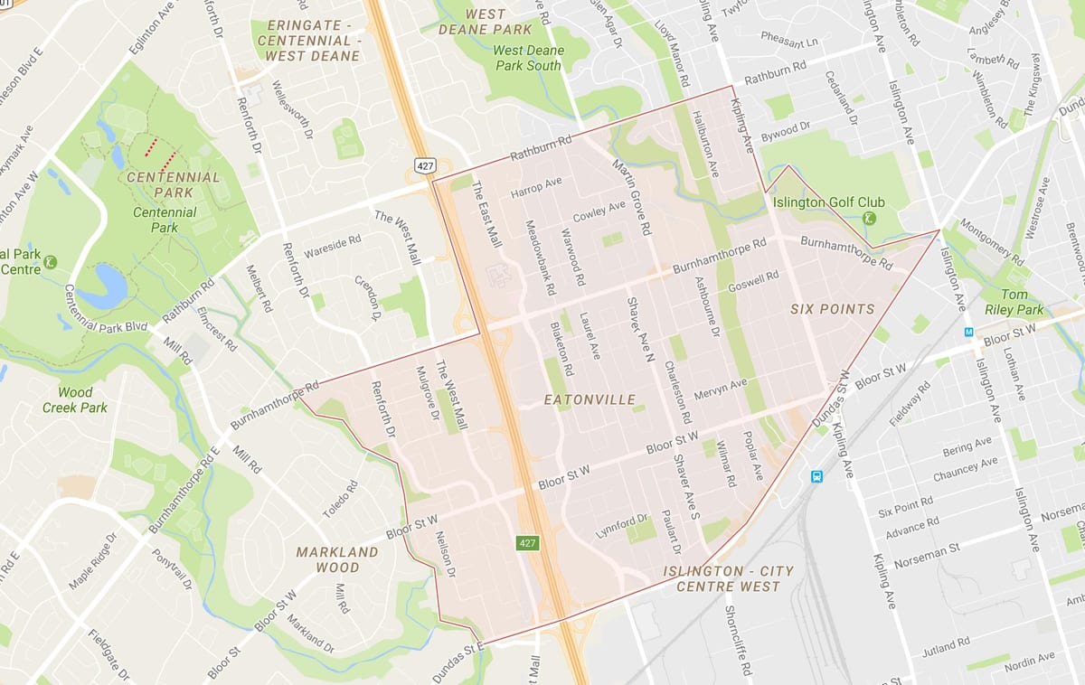 Kart Eatonville rayonunda Toronto