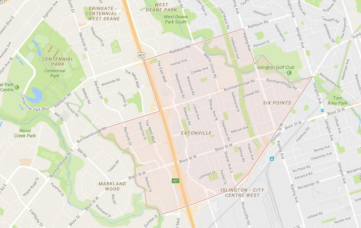 Kart Eatonville rayonunda Toronto