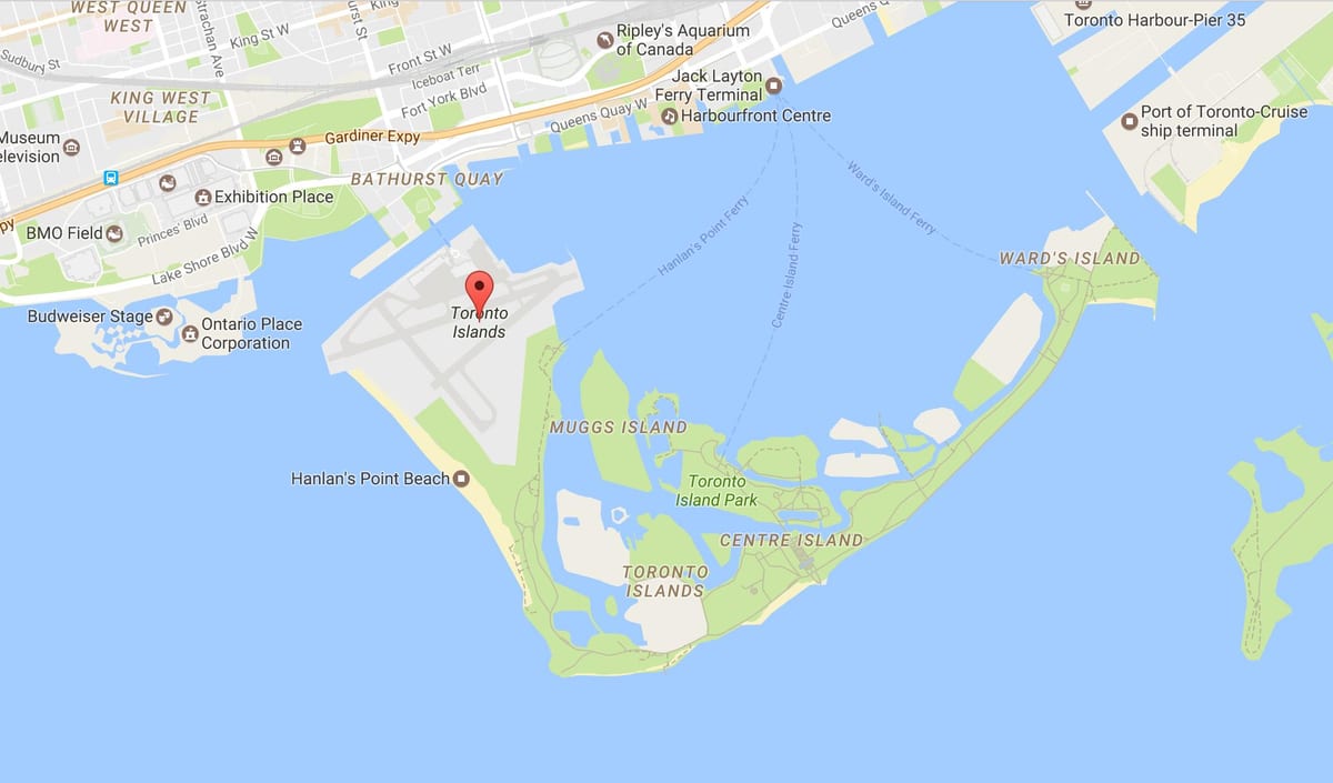 Xəritə ətrafında Toronto rayonunda ada Toronto