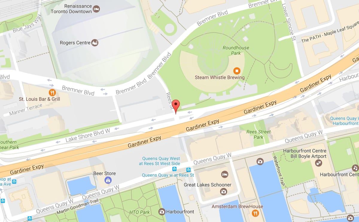 Xəritə ünvan verilənlərini küçə Toronto