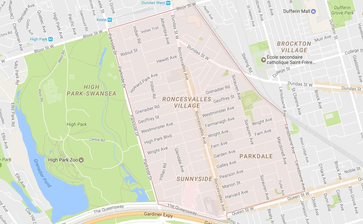Kart roncesvalles üçün rayonunda Toronto