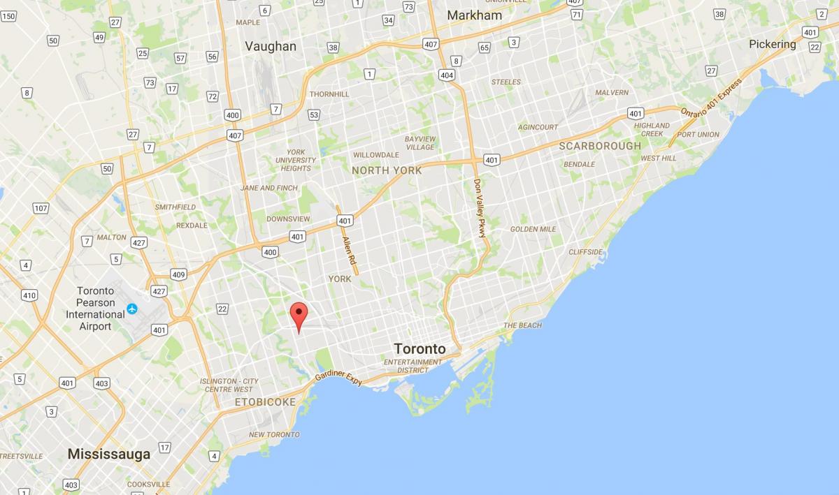 Kart runnymede rayonu, Toronto