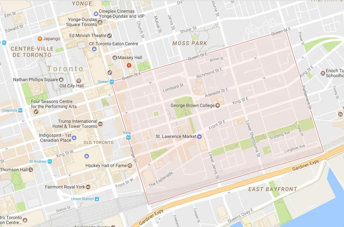 Kart Sankt-qonşu Lourens Toronto