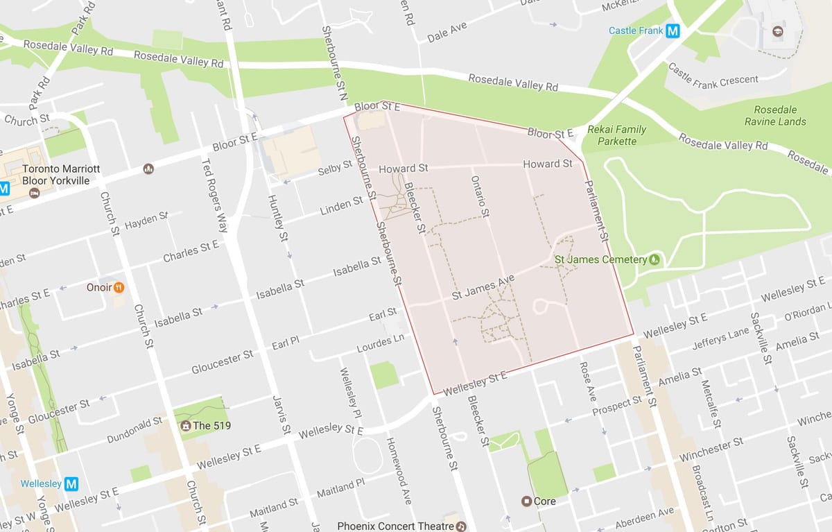 Kart Sent-Ceyms rayonunda şəhəri, Toronto