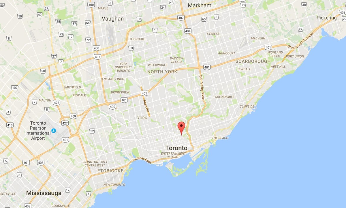 Kart Sent-Ceyms şəhərin Toronto