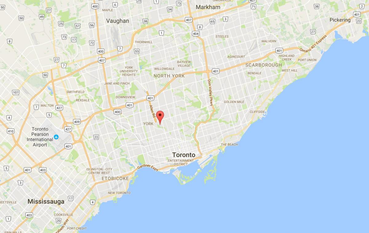 Kart Tichester rayonu, Toronto