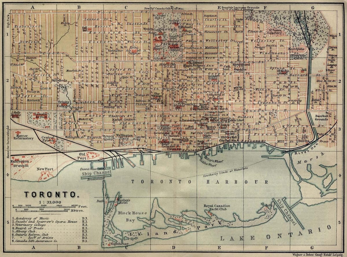 Kart Toronto 1894