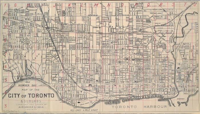 Kart Toronto 1902