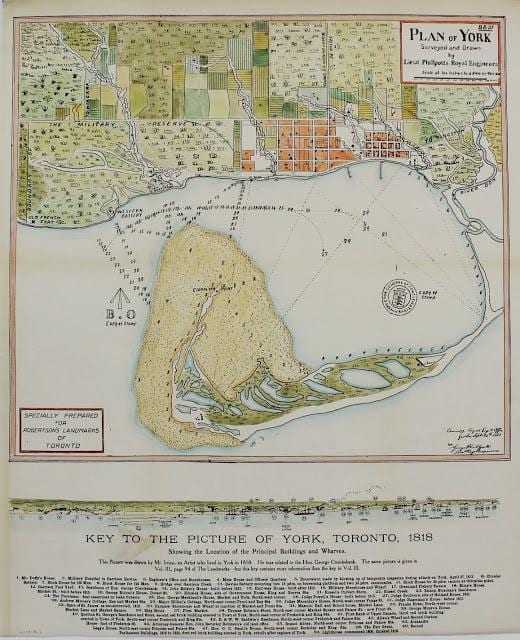 Kart York, Toronto 1787-1884 karikatura kimi versiyası
