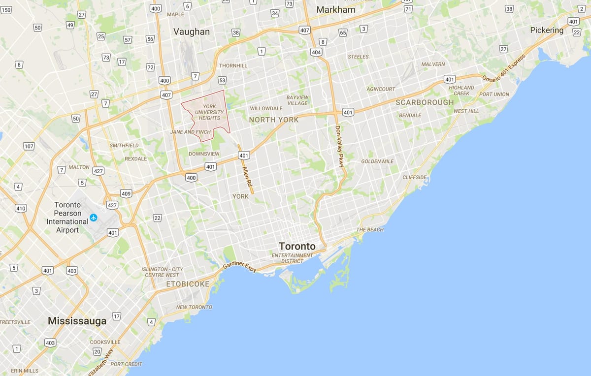 Kart York Юниверсити Хайтсе rayonu, Toronto