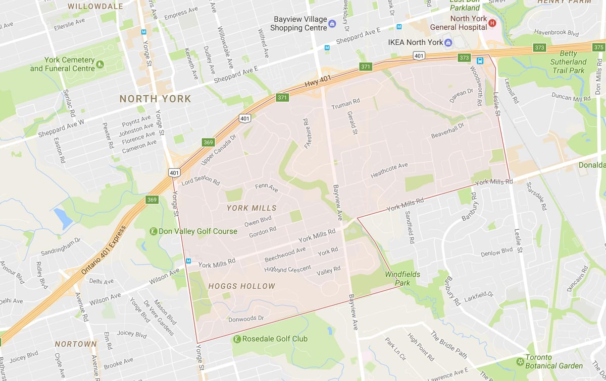 Kart York-Mills rayonunda Toronto