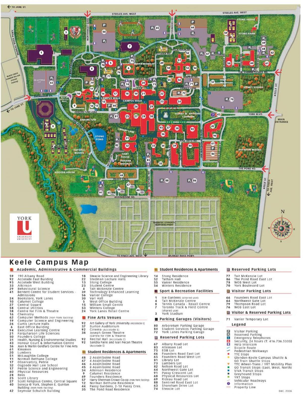 Kart Yorkda кильского universiteti kampus