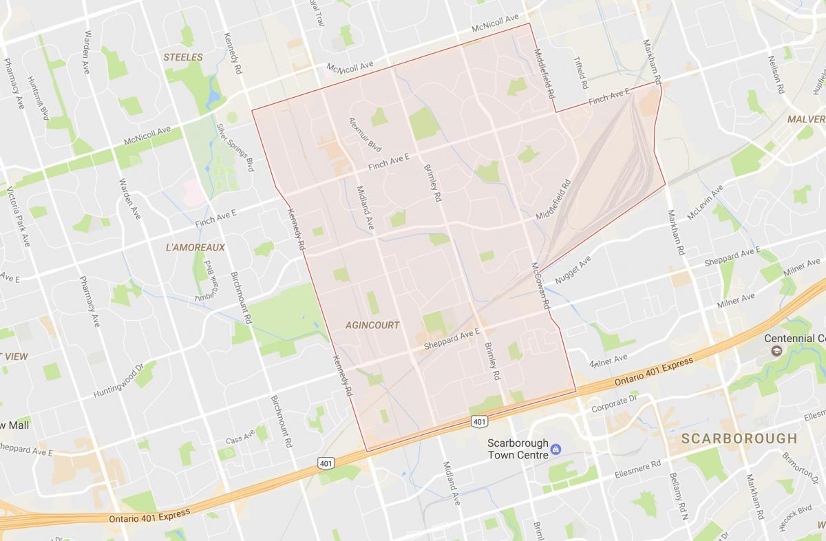 Kart Азенкуре rayonunda Toronto